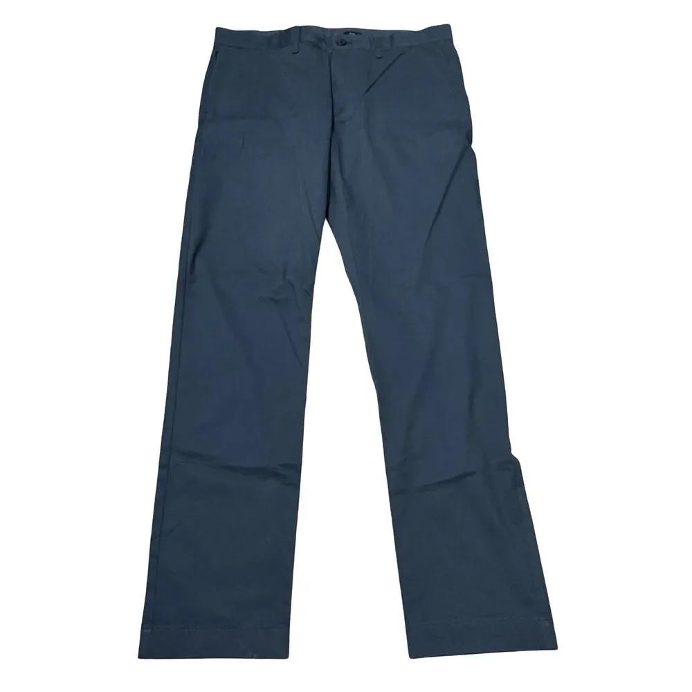NWT J.CREW Flex TruTemp 365 Men's 35x32 Slim Fit Chino Pants Blue Casual Golf